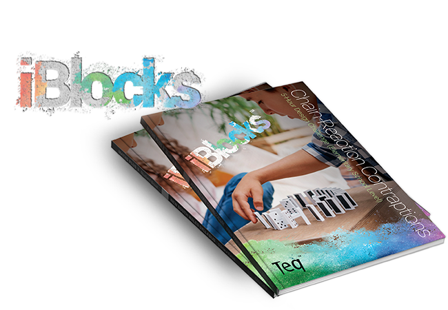 iBlocks project based learning chain reaction contraptions