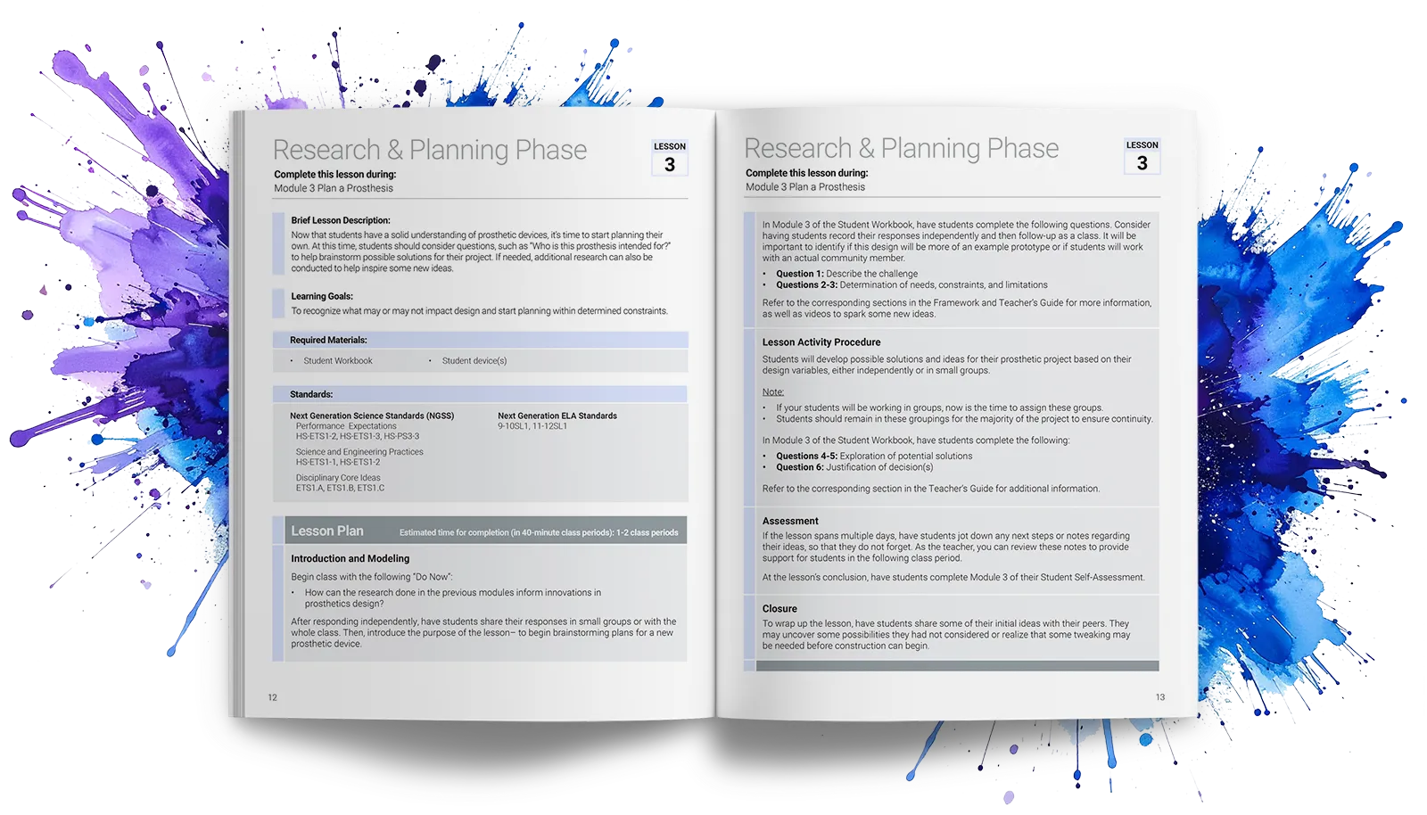 iBlocks Prosthetics Project-Based Learning Lesson Plan