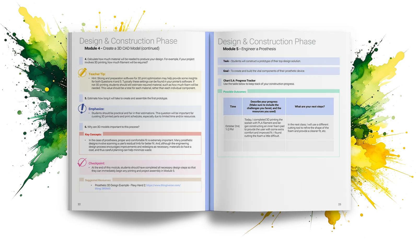 iBlocks Prosthetics Project-Based Learning Teacher's Guide